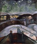 Starry Night Edvard Munch